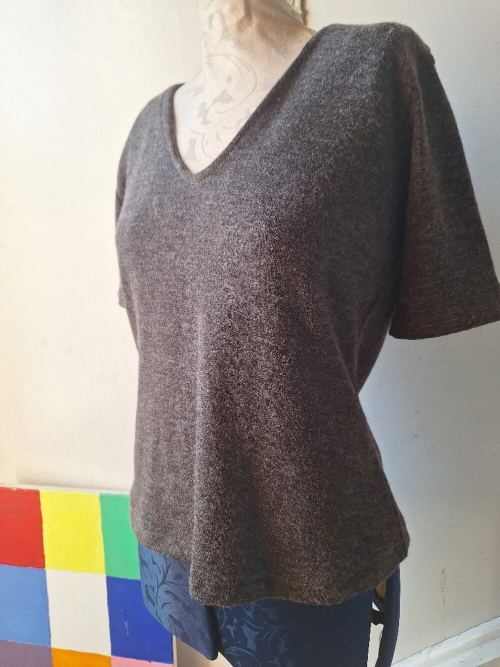 Brown top Size Small Sharon Dawn